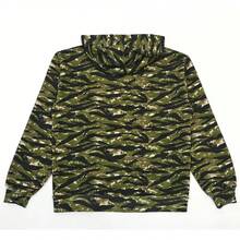 SP5DER Unisex Camo Print Hoodies, Long Sleeve Pullover Tops With Pocket, Spider Hoodie & SP5DER Print - 棕色 - 查看 4