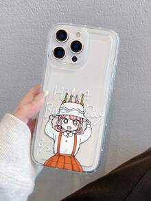 A Birthday-Themed Letter-Pattern Phone Case For A Little Girl, Made Of TPU Material With Transparent Air Cushion, Suitable As A Holiday Gift. It Is Applicable For 11, 12, 13, 14, 15, 16 Pro / Promax / 14, 15, 16 Plus 17 / Air Models. It Is A Phone Case For Both Boys And Girls. - Multicolor - View 3