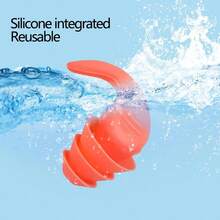 1 Pair Soft Silicone Waterproof Ear Plugs, High Quality Comfortable Ear Plugs For Swimming, Spa, Shower - With Ear Plug Case, Fully Silicone, Washable And Reusable - All Silicone Ear Tips - View 5