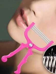 Face Scraper For Facial Hair Removal, Spring Hair Removal Device, Body Hair Trimmer, Face, Arm, Leg Hair Removal, Stainless Steel Makeup Tool Body Hair Removal Tool Lip Facial Hair Removal Device Spring Face Twisting Device Hair Removal Tool - Multicolor - View 5