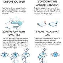 Eyeshare 1pair Korean Lenses Color Contact Lenses For Eyes Blue Eye Lens Brown Eye Contacts Natural Gray Pupils For Eyes Green Lenses - MONTREAL-gREEN - View 6