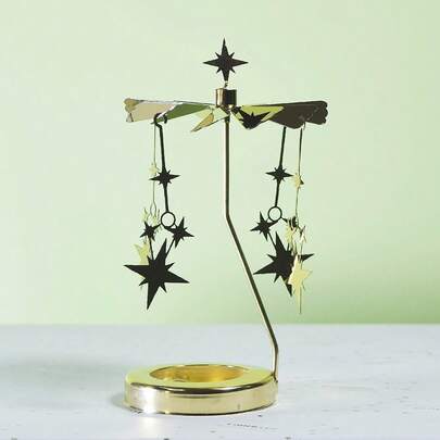 Romantic Creative Aromatherapy Carousel Glass Cup Smart Cover Marquee Candle Holder