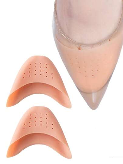 Silicone Toe Caps & Forefoot Pads, Unisex Half Size Cushions, Anti-Slip Anti-Friction Protector For High Heels, Extremely Soft Metatarsal Pads