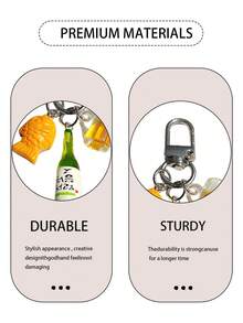 1 pieza Abridor de botellas con forma de caballito de mar de resina, accesorio colgante para billetera, mochila, llavero DIY, llavero de coche, decoración de pareja, adecuado como regalo de cumpleaños o fiesta para familia, pareja, amigos - Multicolor - Ver 6