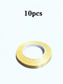 1/5/10/20/30卷金色金属气球装饰胶带，10米长金色气球绑带，适用于派对、婚礼、生日、庆典、礼品包装等场合。