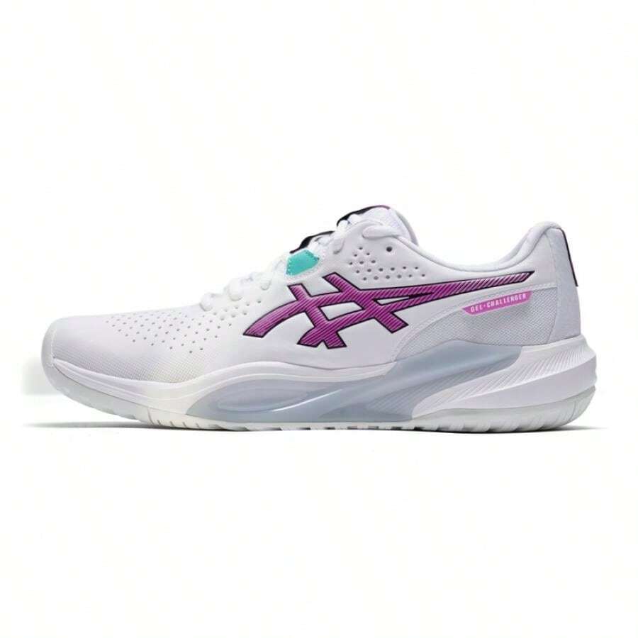 Asics 男士网球鞋 GEL-CHALLENGER 15，舒适缓震日常户外运动网球鞋 1041A510-102 - 白色 - 查看 1