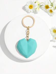1/4个心形钥匙扣吊坠，优雅奢华女士包包挂饰，手机挂件，钥匙链，友谊礼物，适合情人节、开斋节和日常佩戴 - 彩色 - 查看 6