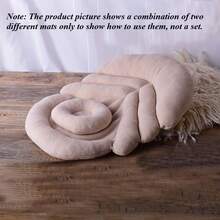 新生儿叶子形状垫子柔软毛绒造型垫篮子填充物摄影道具 - 彩色 - 查看 5