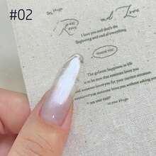 10毫升/瓶 冰块磁铁猫眼凝胶指甲油 新款 无底色 银色玻璃珠猫眼灯泡水晶指甲油 透明指甲油 流行百搭白色指甲油 可爱指甲油 UV LED灯指甲油 - 彩色 - 查看 17