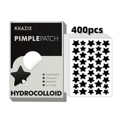 400 parches para el acné, de tamaño grande y multiestilo, de tamaño genuino, para ocultar imperfecciones y acné, transpirables, invisibles y delgados, ocultador facial impermeable