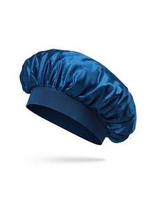 1pc/2pcs/4pcs Silk Sleep Cap, Satin Hair Cap, Women Wide Brim High Elasticity Cap, Charmeuse Sleep Cap, High-End Satin Hair Care Cap, Curly Hair Silk Headband Hair Sleep Cap - 4PC - View 4