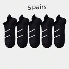 5 Pairs Unisex Sports Ankle Socks, Spring/Summer/Autumn - Multicolor - View 13