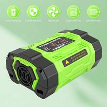 10000W Peak Portable Car Power Inverter, 5000W Continuous 12V To 220V Converter With 6 Fast Charging Ports, Hidden High-Current Terminals & Smart Safety Protection For Outdoor Emergency - Green 5 - View 4