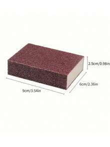 1/3/5片装百洁布，锅底清洁除垢海绵，锅具清洁海绵，除锈海绵，洗碗海绵块，清洁布，强力锅具清洁工具，去除顽固污渍，清洁用品，清洁工具，返校用品 - 棕色 - 查看 3