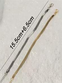 两件套不锈钢手链，适合送给女朋友/闺蜜 - 彩色 - 查看 5