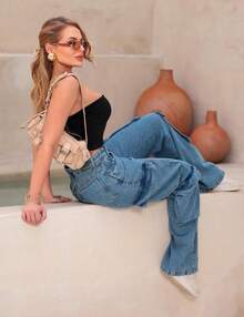 VIP BOX WIDE CARGO JEANS LAUNCH!!! - Rửa nhẹ - Xem 5