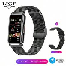 LIGE Smart Talk Watch/With Heart Rate/Blood Oxygen/Blood Pressure/Sleep Monitor/Fitness Tracker/Sports Mode/Steps/Calories/Counter Activity/Health Tracker IP67 Waterproof/Call And Message Notification/Multiple Sports Modes For Men Miss - 1 Set - View 14