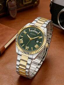 Guess Women's Quartz Watch, Quartz Movement, Stainless Steel Strap And Dial, Stainless Steel Case, 30M Water Resistant, Suitable For Daily Wear, Birthday, Anniversary, Valentine's Day Gift GW0308L1 - Green - View 7