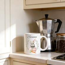 Customized Personalized Easter Mug: Design, Easter Gift, Personalized Name Cup, Romantic Easter Gift, For Boyfriend, Girlfriend, Him, Her - Multicolor - View 3