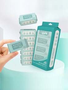 Ultra-Mini Portable Cleansing Care Wet Wipes, Student Back-To-School Compact Tissue Pack. Chamomile Care Cleansing Wet Wipes, Gently Removes 99.9% Of Bacteria. - Multicolor - View 4