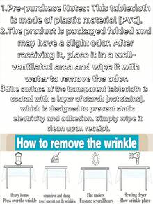 蕾丝边透明极简主义桌布 - 無色 - 查看 4