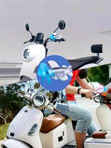 2 pièces Décorations d'avion à énergie éolienne, convenant pour les motos et les vélos, entraînées par l'énergie éolienne sans piles, design à la mode, un excellent cadeau décoratif - A - Voir 5
