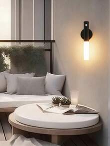 1pc LED Smart Sensor Light, Magnetic Wall Lamp, Motion Sensor Light, Can Be Used As Table Lamp Or Wall Lamp, Long-Lasting Battery, USB Rechargeable Sensor Light, Suitable For Living Room, Bedroom, Closet, Bedside, Stairs, Room Decor - Multicolor - View 8