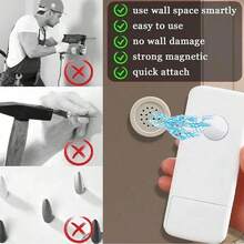 5/1 pieza Soporte magnético para control remoto, Caja de almacenamiento de control remoto, Soporte de montaje en pared flotante, Soporte pequeño, Instalación sin taladro, Soporte de montaje en pared para control remoto de silicona, Estante para TV y herramientas, Almacenamiento montado en pared para controles remotos de TV y aire acondicionado, Soporte magnético para regleta de alimentación con ganchos a presión. - Multicolor - Ver 11