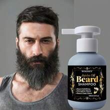 荷荷巴油胡须洗发露 100ml 男士日常护理必备 滋养粗硬胡须 提升亮泽 强韧胡须纤维 全天清新 令胡须柔软亮泽 强韧胡须 去除胡须异味