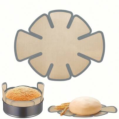 1pc Silicone Liner, Bread Mold Mat, Baking Pad, Extendable Silicone Bread Baking Pan Liner, Reusable Food Bread Baking Pan Mat With Handle, Non-Stick Easy To Use, Fits 9 Inch X 5 Inch Bread Mold (Round), Ideal Baking Supplies For Home Kitchen, Home Events, Birthday Parties, Holidays And Festive Occasions, Baking Equipment, Kitchen Accessories, Joyful Easter