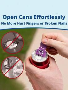 Dụng cụ mở nắp lon nước ngọt bằng nhựa, dụng cụ mở nắp lon kín khí chống bụi - Một dụng cụ mở nắp chai đơn giản và nhỏ gọn với chức năng kín khí chống bụi. Có thể dùng làm móc khóa hoặc mặt dây chuyền, nhỏ gọn và dễ mang theo, thích hợp cho các buổi họp mặt gia đình, dã ngoại, đi chơi và văn phòng. Hoạt động ổn định để mở nắp chai, và cũng có thể niêm phong và giữ cho đồ uống tươi ngon sau khi mở. Một công cụ thiết thực hàng ngày. - Nhiều màu - Xem 4