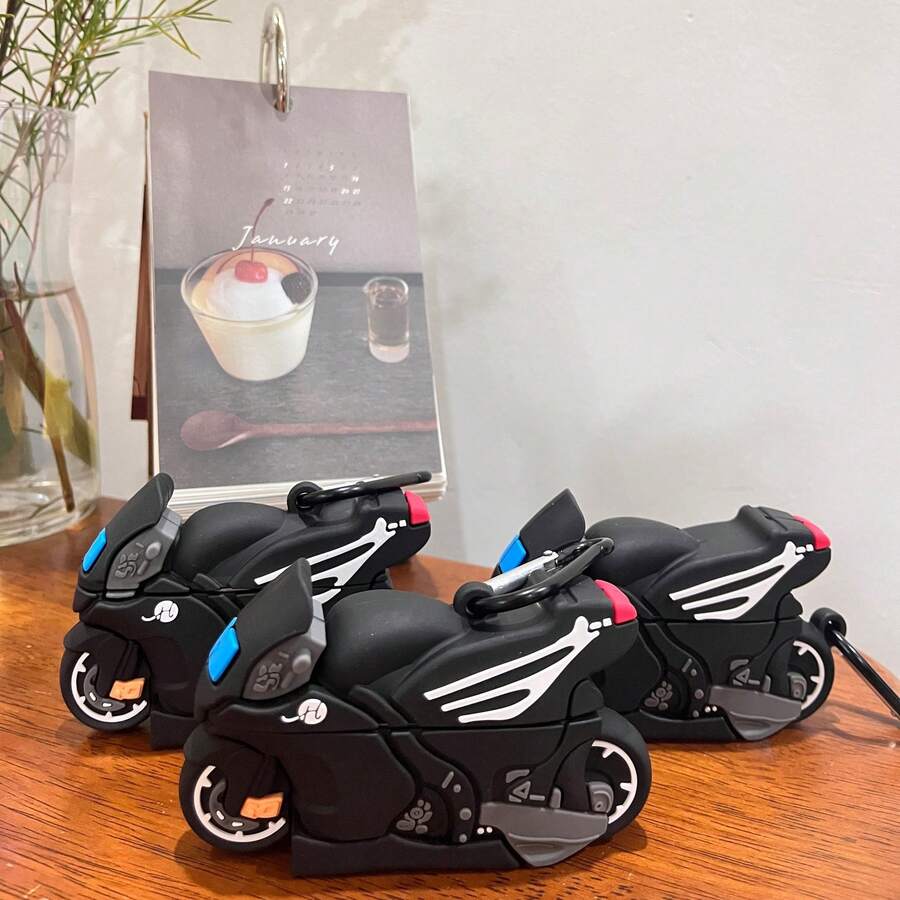 Funda protectora de silicona con diseño 3D de motocicleta para 1/2/3/Pro - Para Airpods 1/2 - Ver 1