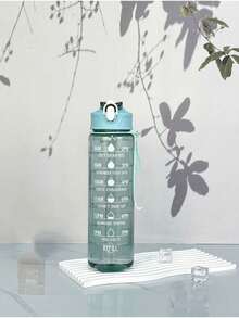 1pc 750ml Capacity PC Water Bottle, Shockproof & Durable, Portable Straw Cup Suitable For Sports, Fitness, Home, Outdoor, Work, Travel To Stay Hydrated - Multicolor - View 3