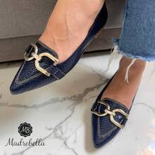 Tresse Women's Sneakers Navy Blue I Embellishment New D - Màu xanh hải quân - Xem 2