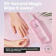 Beetles Non Acetone Nail Polish Remover - 8.45Fl Oz\/250ML Nourishing Formula Acetone Free Nail Polish Remover - Non-Drying - Professional Quick And Gentle Removal For Natural Damaged Nails - MàuK - Xem 4