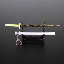 2025 New - 1pc Anime Peripheral Nichirin Sword Mini Version Alloy Weapon Model Keychain Pendant Fan Collection Display - Birthday Gift - Holiday Gift - Perfect Gift - Collection Gift - Gift - Multicolor - View 4