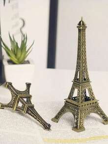 DeTODO 1 Pieza Modelo Creativo Europeo de la Torre Eiffel. Decoración y Adorno Para el Hogar 32/25/22 CM - 22 CM - Ver 4