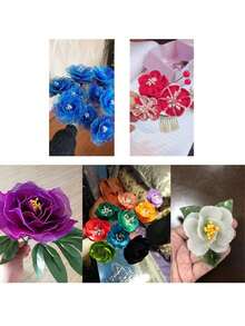400/800/1600pcs Artificial Flower Stamens, Faux Pearl Flower Stamens, Home Floral DIY Craft Decor, Suitable For Wedding Floral Arrangements, Handmade Home Decor, Easter, Mother's Day, Father's Day And More - 白色 - 查看 2