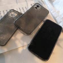 DECOPHONE 一款高端黑色闪光手机壳，兼容 Apple 16 Pro Max、Apple 15、Soft 11、Premium 13 Silicone 和 Simple 14。 - 黑色 - 查看 8