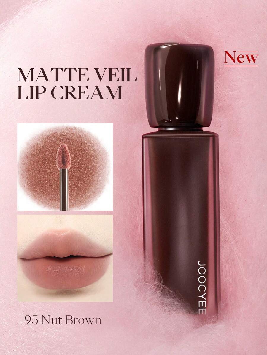 JOOCYEE 哑光唇釉 棉花糖色，哑光质地，滋润轻盈，持久不黏腻，女性适用