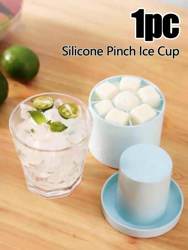 Silicone Ice Cube Tray For Diy Ice, Cylinder Ice Mold For Home & Bar Use, Perfect For Holiday Parties, Beer, Wine, Cocktails, Freezer Storage Box For Refrigerator, Easy-To-Use Ice Maker For Parties & Drinks