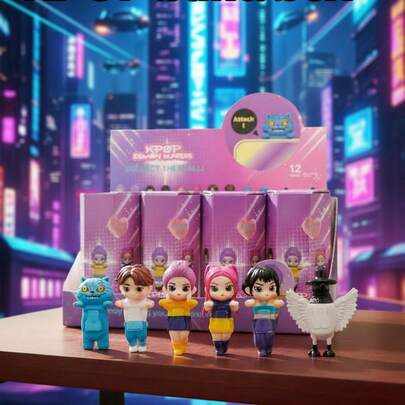 K-POP Witch Hunting Girl Group Anime Character Collectibles, Suitable For Children's Parties, Cosplay, Game Cartoon Decorations, Great For Fan Collection, Party Decoration, Office, Decorations, Models, Collectibles, Thanksgiving, Valentine's Day Gifts, Birthday, Graduation, Phone Accessories, Christmas Gifts, Christmas Stocking Stuffers, Christmas Decorations, Collectible Dolls, Backpack Hanging Decorations, Birthday Party Gifts, Valentine's Day Gifts