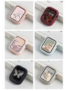 柔軟彈性矽膠保護殼，相容 38/40/41/42/44/45/46/49mm，輕量透氣，適用於 Ultra/SE/11/10/9/8/7/6/5/4/3/2/1 系列，智慧手錶配件，白色 - 白色背景 - 查看 8