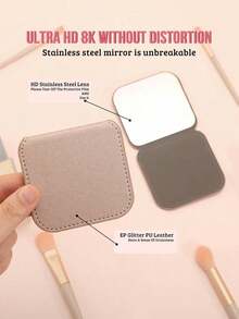 1 PC DIY Stainless Steel Table Makeup Mirror Perfect Gift For Wedding Party Birthday Valentine's Day Graduation And Mother's Day To My Friend Great Quality Compact Size For On-The-Go Beauty, Compact Vanity Mirror, Pocket Mirror, Small Mirror, Living Room Home Bedroom Bathroom House Decor, Travel Stuff, Wedding, Party, Birthday, Gifts For Men Mom Dad Best Friends Teacher, New Years, Accessories, Funny Gift, Makeup, Room Decor, Vanity, Makeup Accessories, Mirror, Vanity Mirror, Mini Mirror, Hand Mirror,Cheap,Stocking Stuffers,Makeup,Makeup Tools,Cheap Stuff,Gifts,Gifts For Women,Christmas Gifts - 彩色 - 查看 7