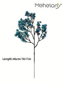 MEHELANY 8支蓝色仿真满天星花束，仿真丝满天星，适合婚礼新娘派对家居DIY花艺装饰、春夏派对装饰、户外花园室内壁炉门廊装饰、婚礼派对DIY花艺装饰、礼物、母亲节/DIY花环/婚礼背景装饰 - 水鴨藍 - 查看 9