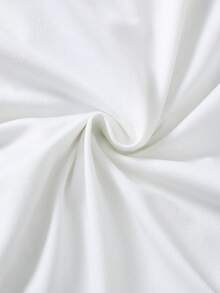 2pcs/Set Baby Boys Casual Fashionable Cute Faux Tie Print Romper With Bib, Daily Outfit Set, Spring/Summer - Black and White - View 8