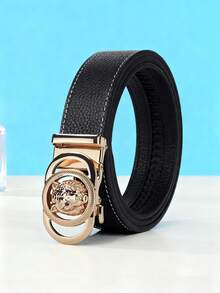 男士合金自动扣皮带 - 虎形扣，轻盈奢华，时尚高端商务皮带，47英寸，牛仔皮带。适合派对聚会和办公室通勤，经久耐用 - 是节假日和周年纪念日送给男友、父亲和家人的完美之选。 - 彩色 - 查看 2