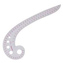 11.8" Long Comma Shaped Plastic Transparent French Curve Ruler Spline Design Clothing Sewing Tool - Multicolor - View 6