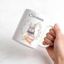 Customized Personalized Easter Mug: Design, Easter Gift, Personalized Name Cup, Romantic Easter Gift, For Boyfriend, Girlfriend, Him, Her - Multicolor - View 10