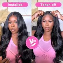 20 Inch Body Wave Lace Front Wigs Human Blended Hair 200 Density 13X4 13X6 5X5 Hd Transparent Front Wigs Human Blended Hair Pre Plucked Virgin Hair Glueless Wigs Body Wave Wigs For Women Natural Black 8Inch-34Inch Blended Hair - Natural & Black - View 10